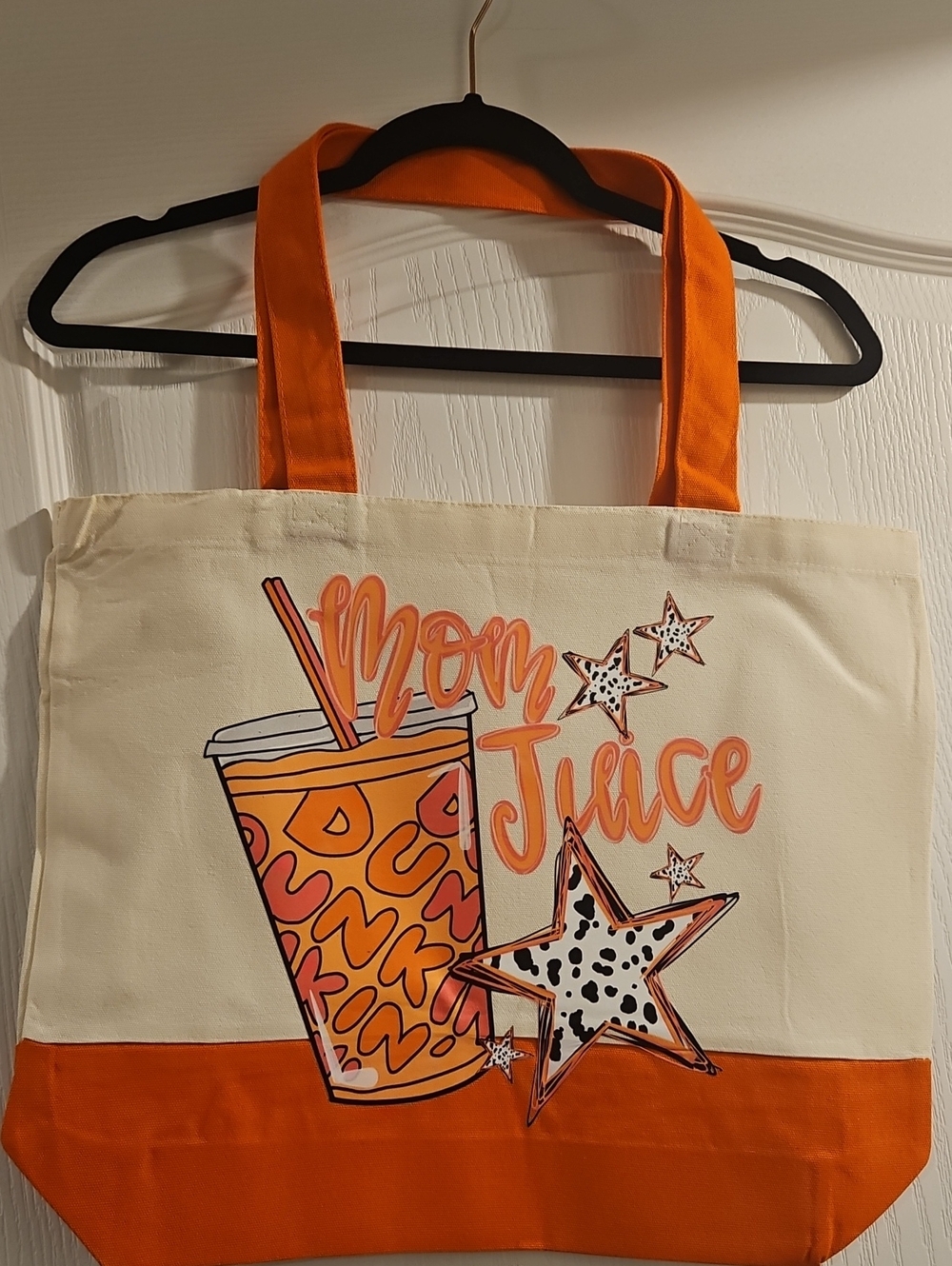 Canvas Tote Dunkin Mom Juice Graphic New